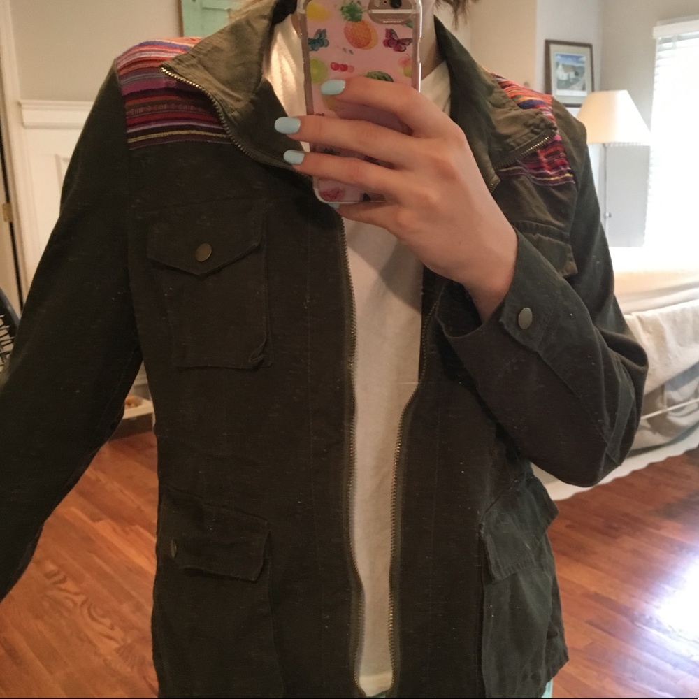 🌈Embroidered Army Jacket - Picture 5 of 6